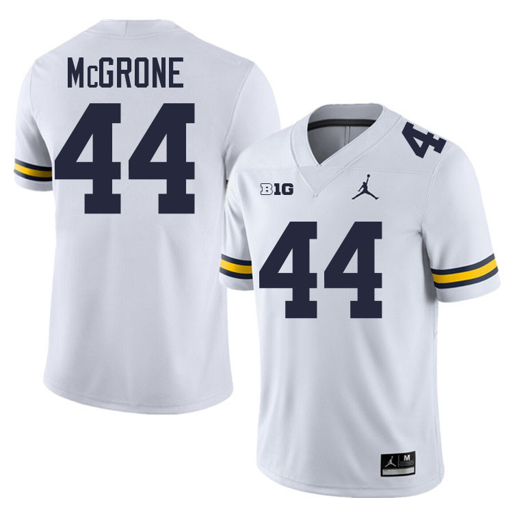 Cameron McGrone Michigan Jersey,Michigan Wolverines #44 Cameron McGrone Jersey Youth-White